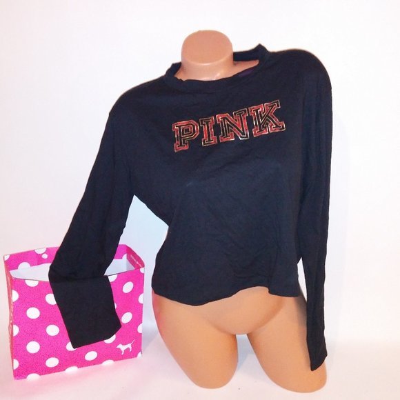 Victoria Secret PINK‎ Crop T Shirt - Picture 1 of 5